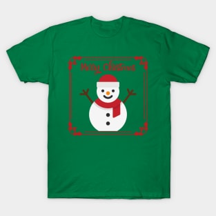 Merry Christmas Snowman T-Shirt